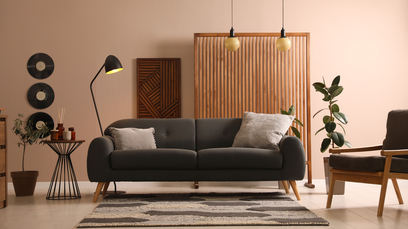 How to Style a Black Sofa