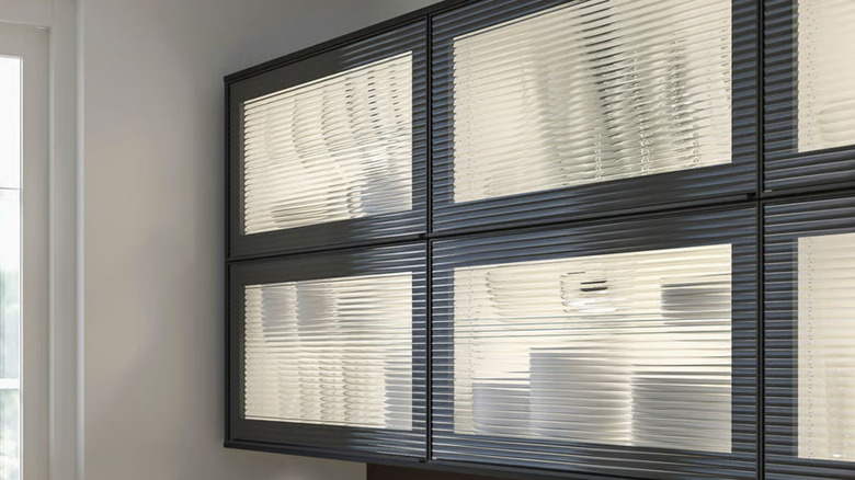 IKEA's HEJSTA, a reeded glass door for cabinets.
