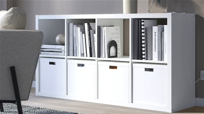 IKEA white box shelf unit 