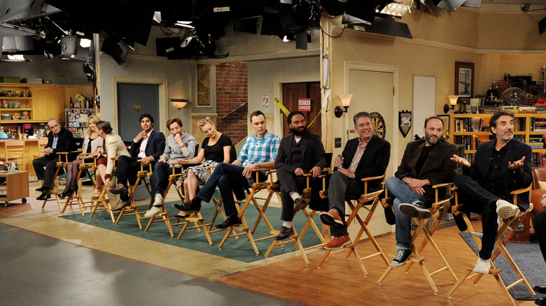 Actors on The Big Bang Theory set
