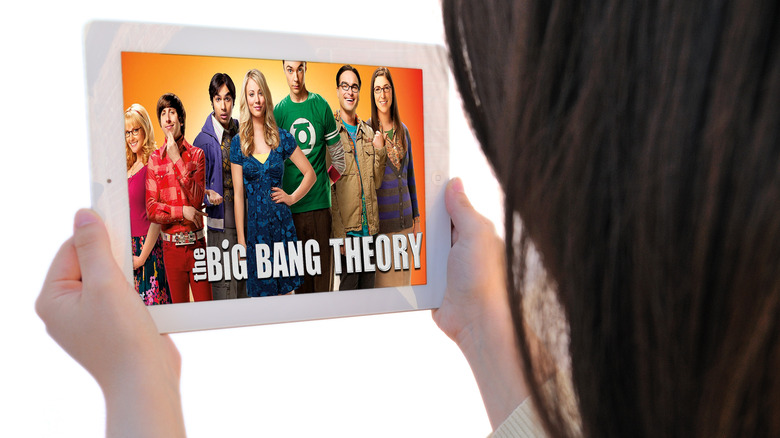 The Big Bang Theory on an iPad