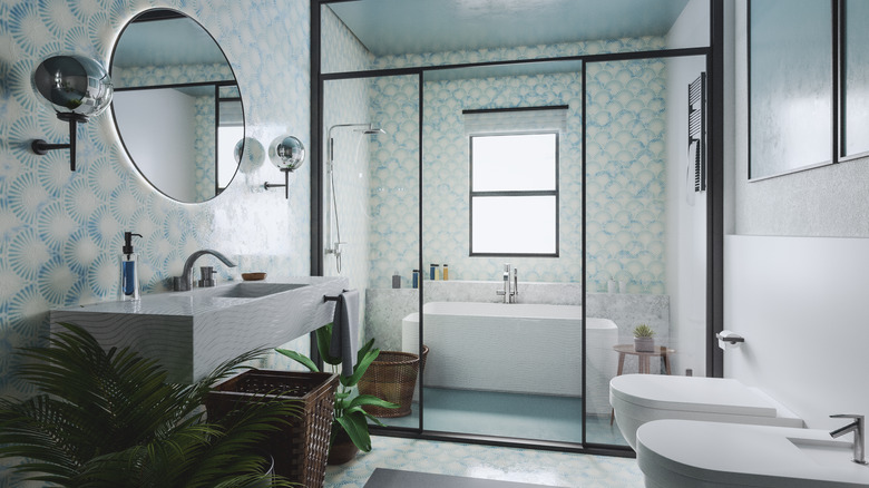 bold bathroom wallpaper 