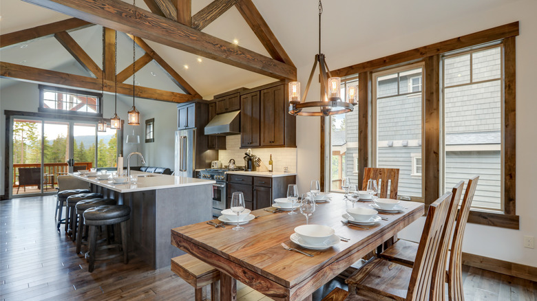 open concept kitchen in home