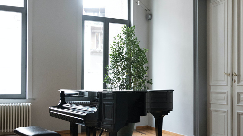 piano in neutral room 
