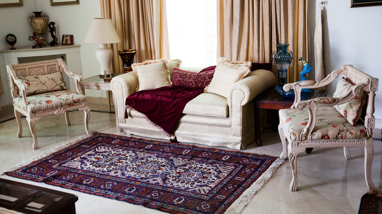 Tudor-style living room
