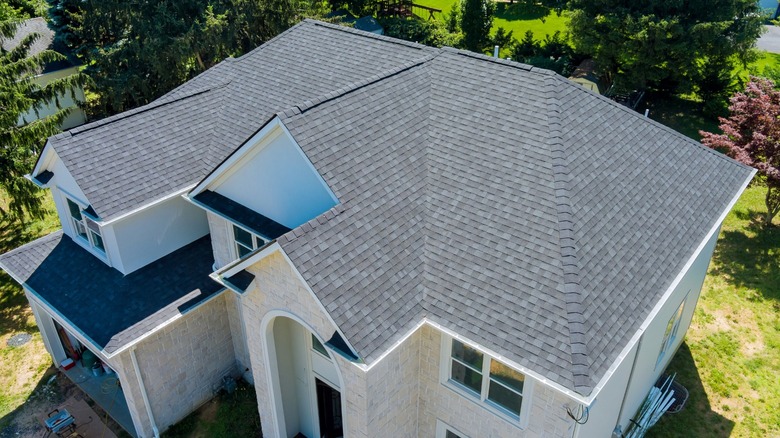 Roof of beautiful home 