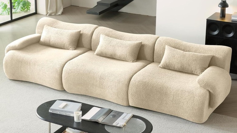 boneless couch in modern living room