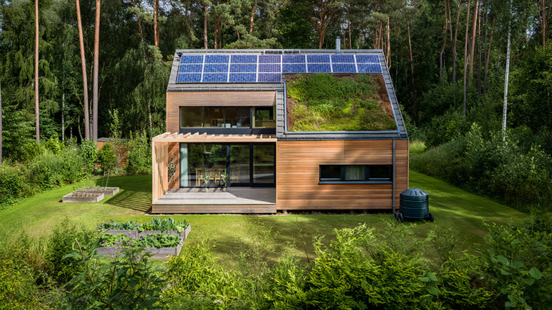 Modern off-grid home in the woods