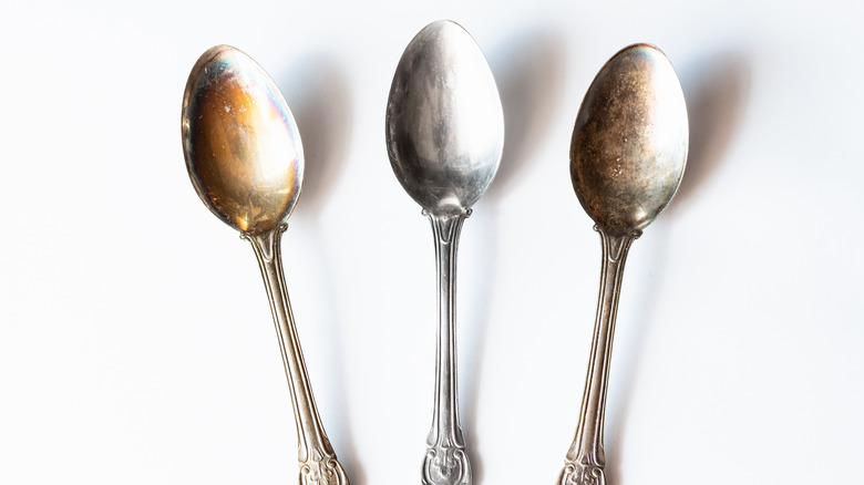 tarnished silverware