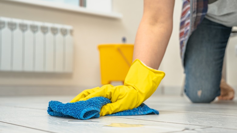 Cleaning Tile Floor
