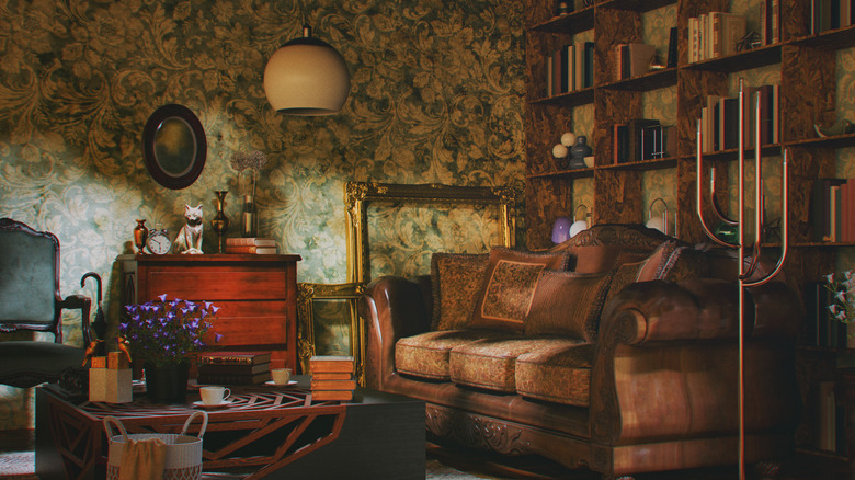 Vintage interior design living room