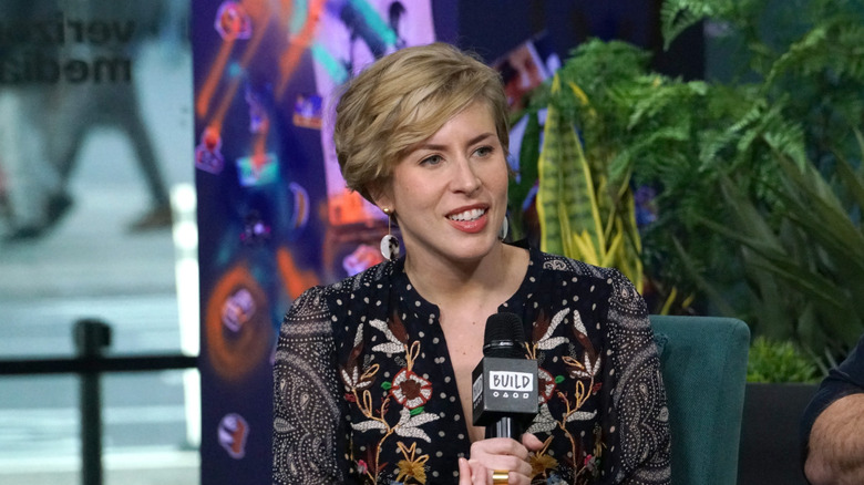 Erin Napier snapped attending Build Series to discuss the new season of "Home Town" at Build Studio on January 08, 2020 in New York City.