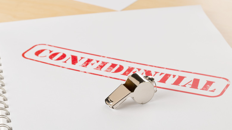 confidential stamped on white paper
