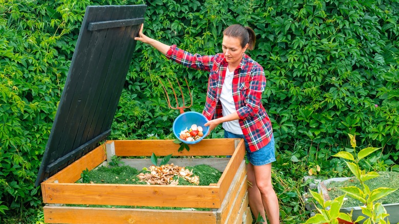 Person composting