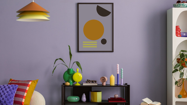 Vibrant, modern interior decor