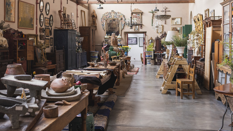 An antique store filled with decor pieces