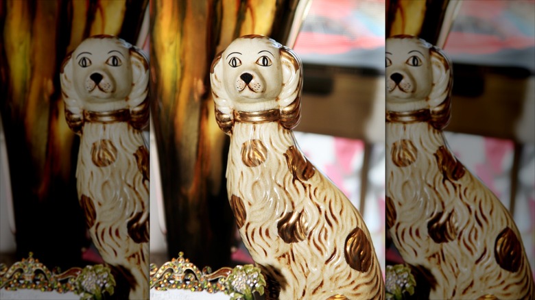 An authentic Staffordshire dog figurine