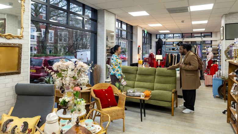 Thrift store filled with furniture