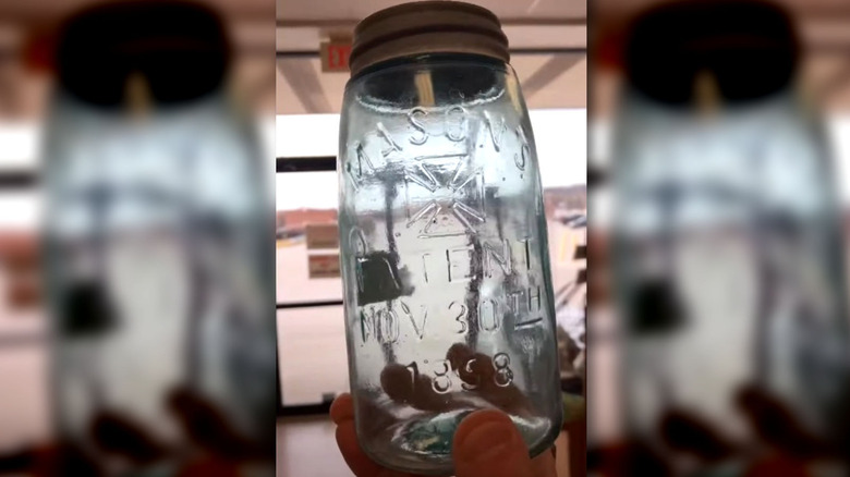 Heroes cross Mason jar