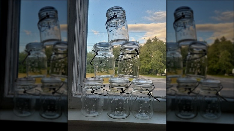 Antique Atlas E-Z seal Mason jars