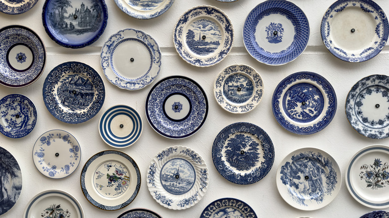 antique plate wall