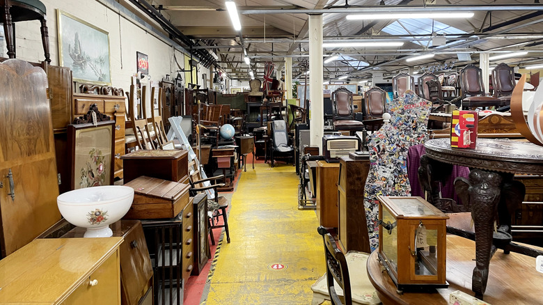 furniture in a thrift store