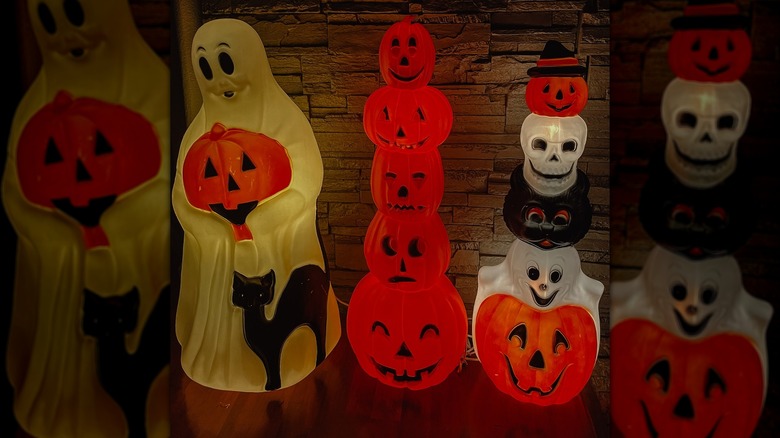 vintage Halloween blow molds