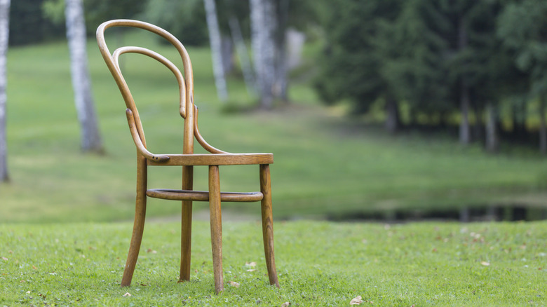Antique Bentwood Viennese chair.