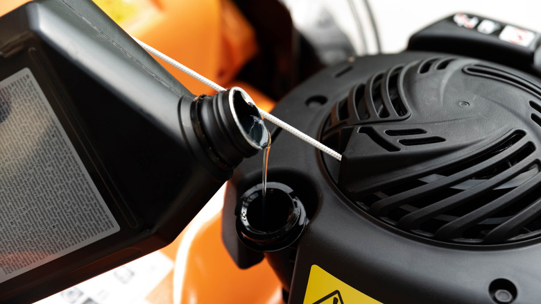 An incorrect oil pour with the bulkier side of the bottle up, according to this hack