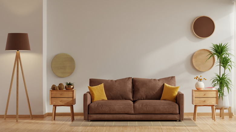 home featuring chocolate brown decor