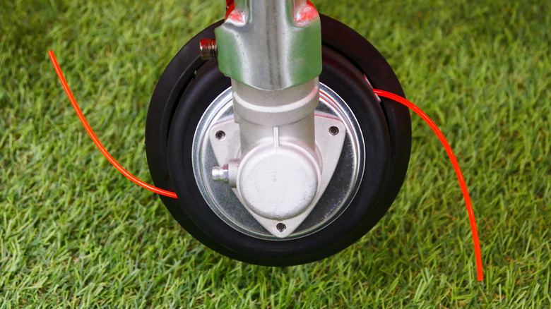 A two-hole string trimmer head