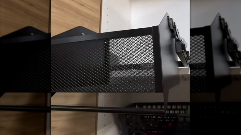 Amazon House Again pull down organizer in cabinet, extended forward