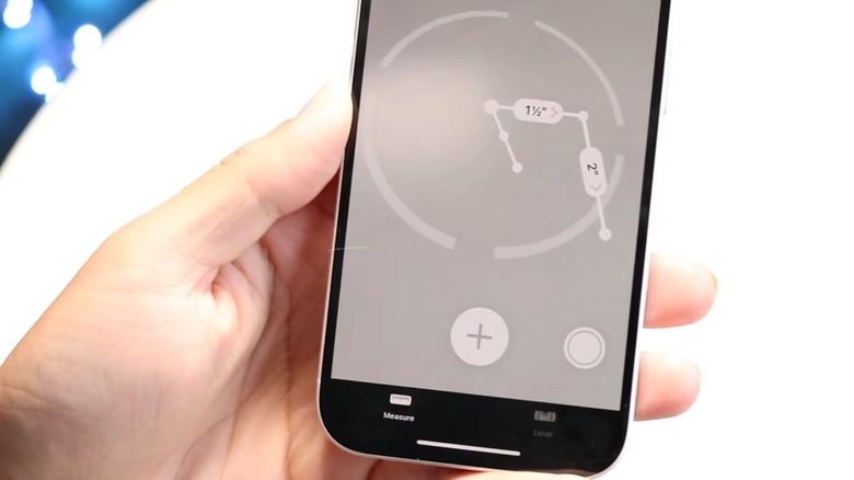 Measure app on an iPhone