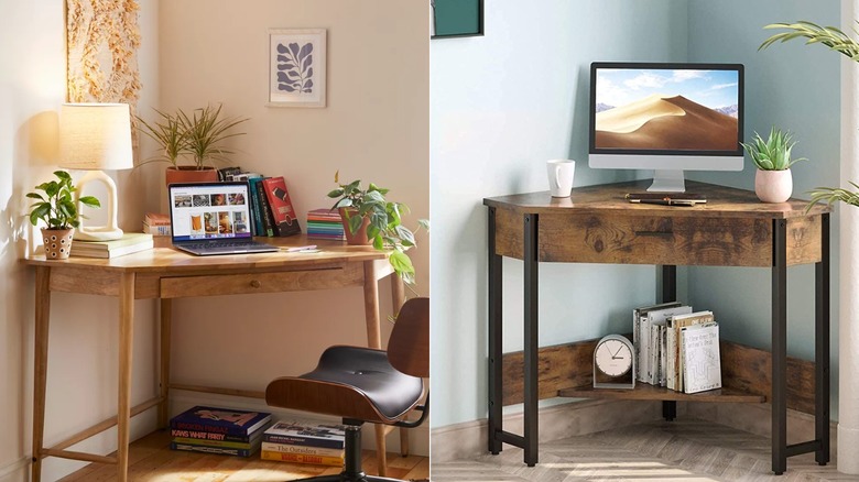 Corner desks from Urban Outfitters & Amazon