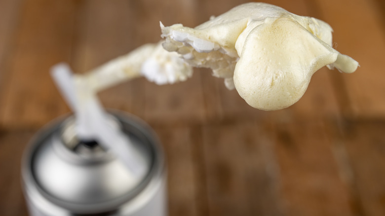 Can of spray foam