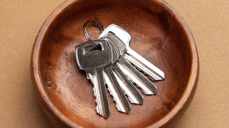 A vintage dish holding keys