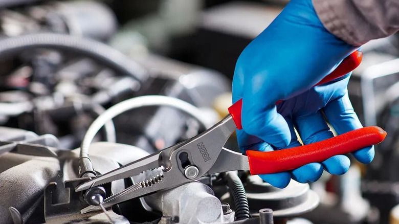 Icon long-nose slip-joint pliers
