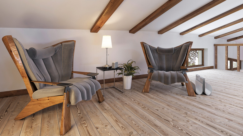 Attic with low ceiling