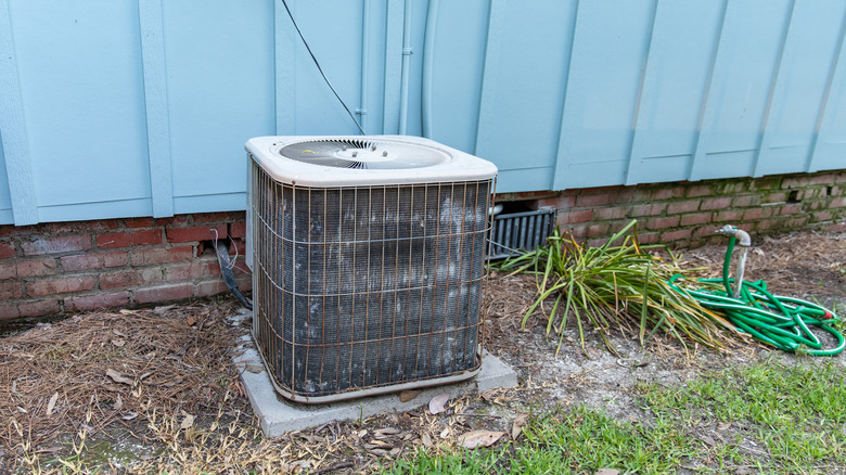 rusty HVAC compressor