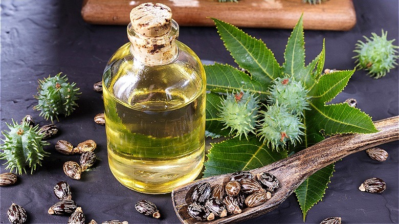 jar of castor oil 