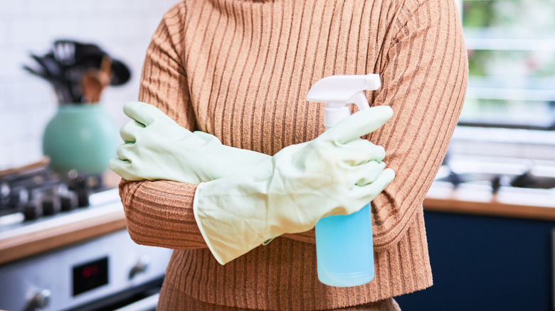 blue glass cleaner