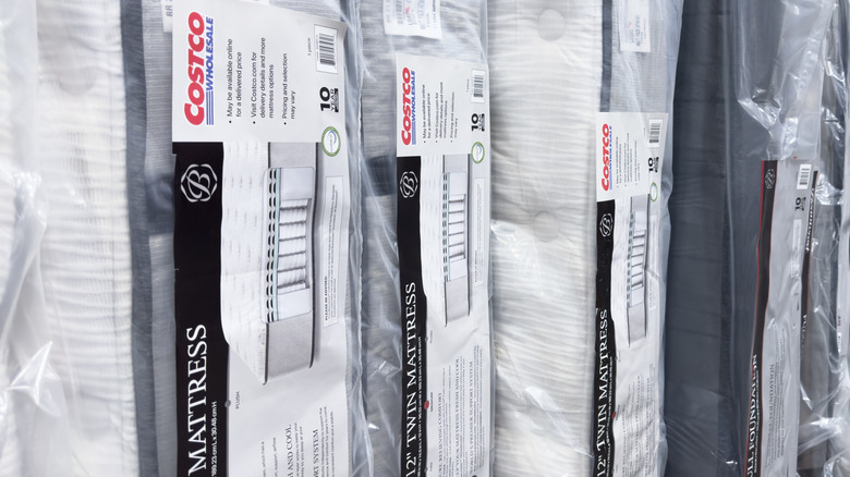 Mattresses on display at Costco