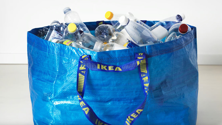 IKEA Frakta Cart Storage Bag - Extra Large Blue Zipper Bag, Set Of 3, Heavy Duty 55lb Capacity, Dorm Room Essential