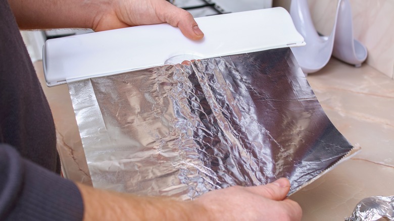 Roll of aluminum foil