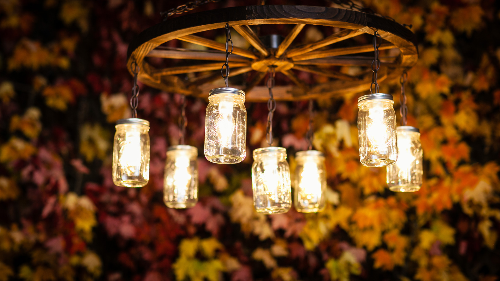 This Clever DIY Repurposes Old Mason Jars To Create A Rustic-Chic Chandelier