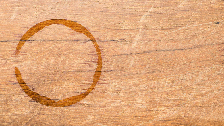 Water ring on wood