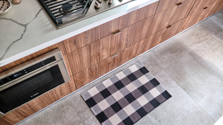 kitchen with tile flooring 
