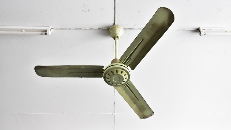 green ceiling fan
