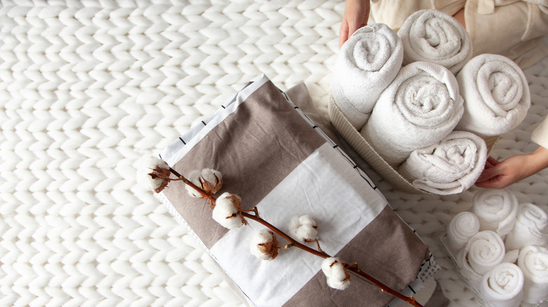 How to Roll Towels Like a Spa 