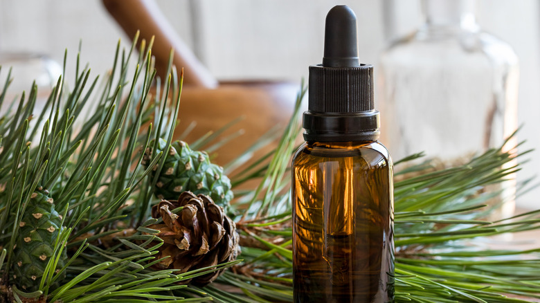 bottle of pine oil